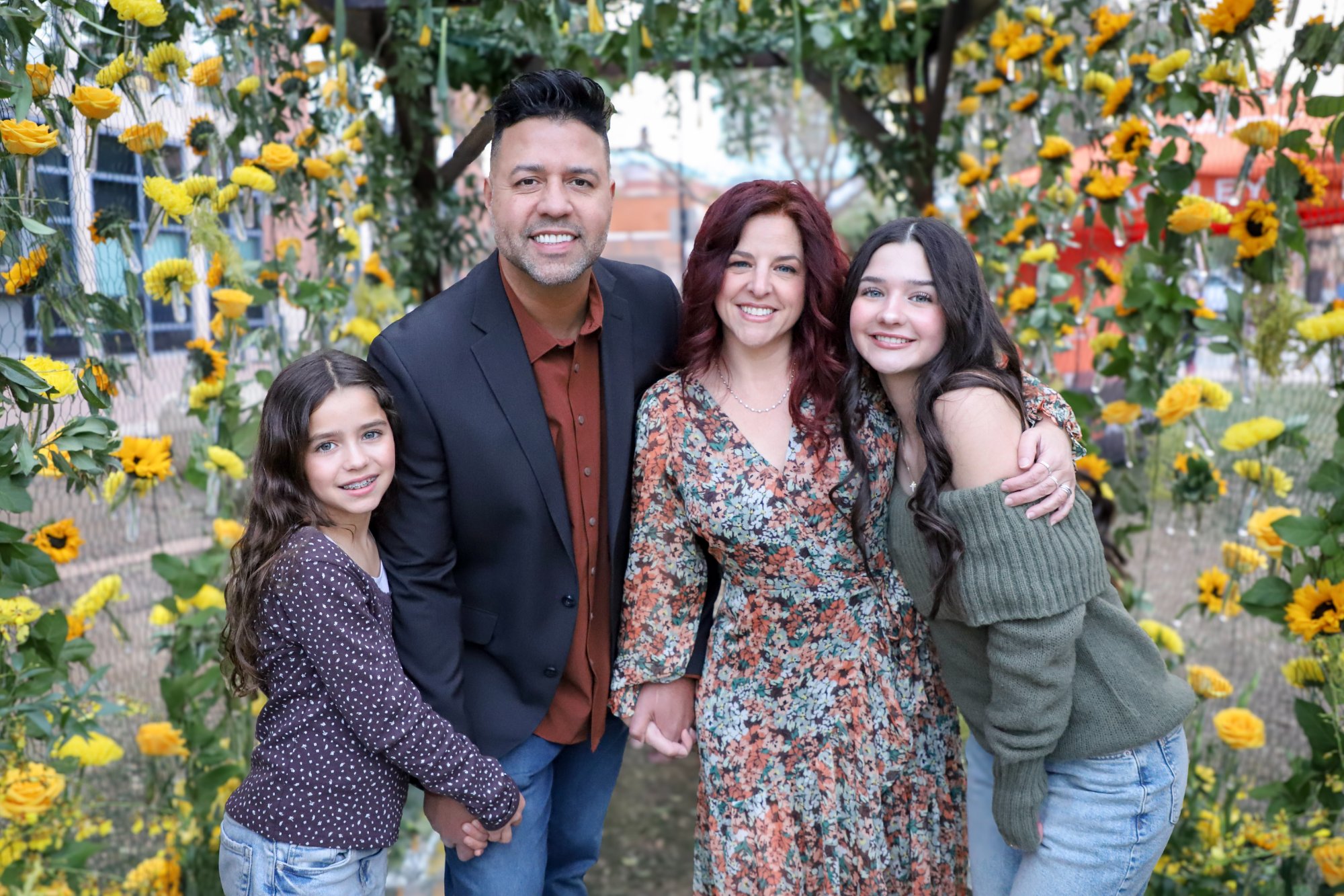 Brissa with her family